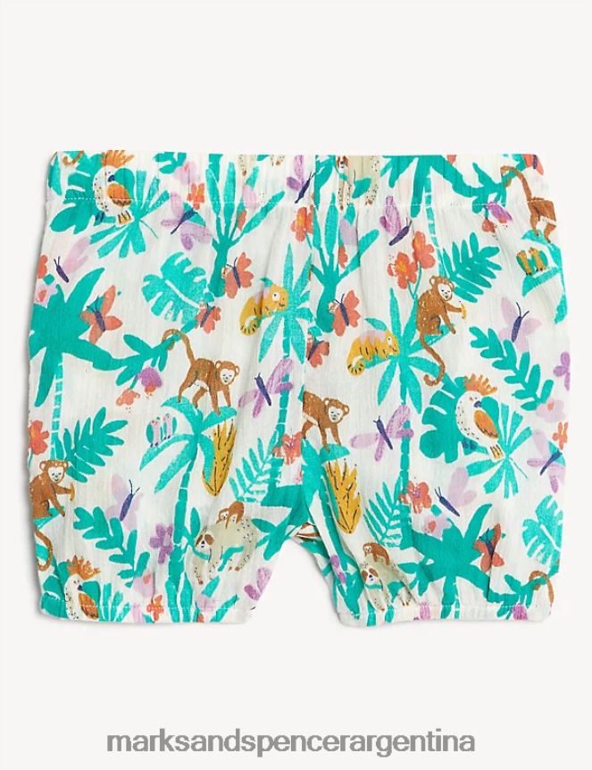 Marks & Spencer bebé Conjunto de 2 piezas con estampado de jungla de puro algodón ropa multi 46VL7716