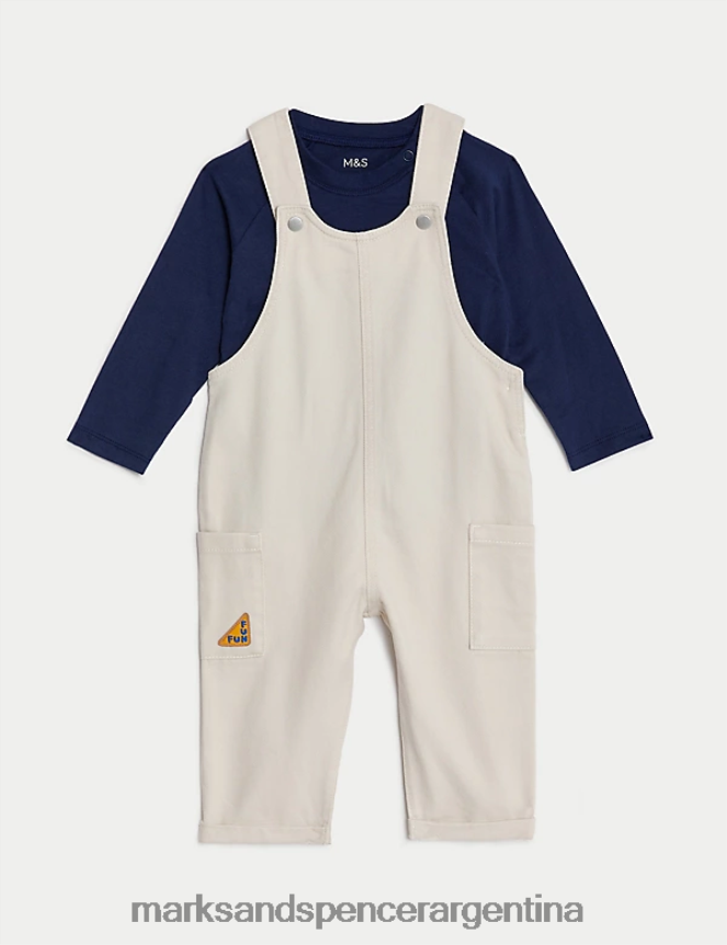 Marks & Spencer bebé Conjunto de 2 piezas de puro algodón ropa mezcla de calicó 46VL7402