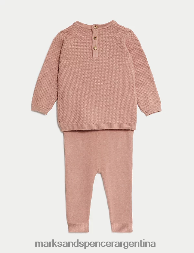 Marks & Spencer bebé Conjunto de punto de 2 piezas ropa arenisca 46VL7586