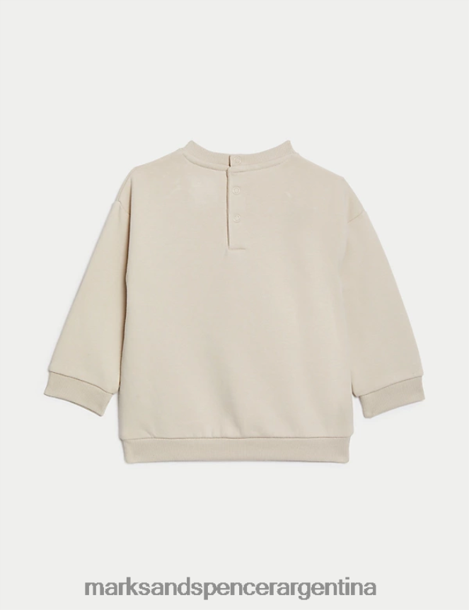 Marks & Spencer bebé sudadera rica en algodón con estampado de mariposas ropa mezcla de calicó 46VL7610