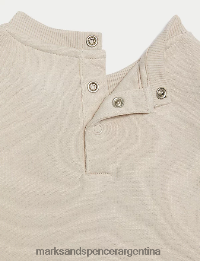 Marks & Spencer bebé sudadera rica en algodón con estampado de mariposas ropa mezcla de calicó 46VL7610
