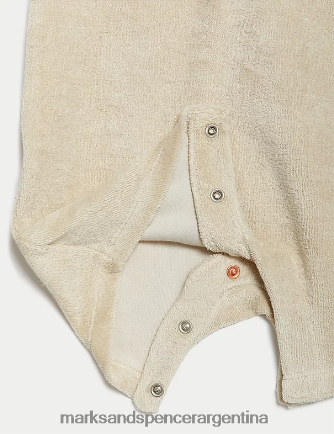 Marks & Spencer bebé mameluco rico en algodón ropa piedra 46VL7454