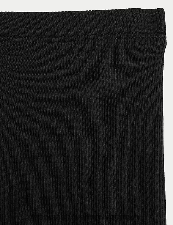 Marks & Spencer bebé leggings ricos en algodón ropa negro 46VL7948