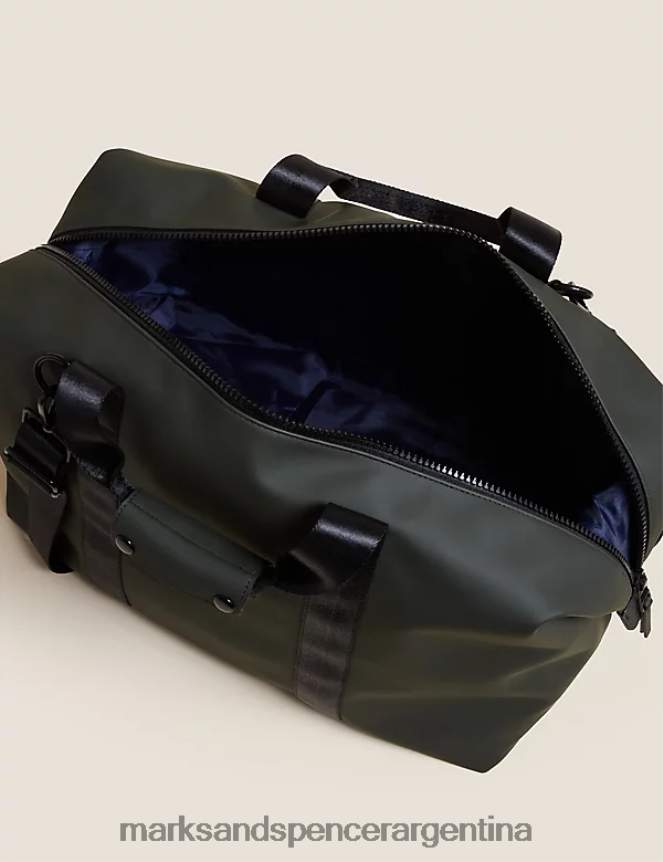 Marks & Spencer hombres bolsa de fin de semana de goma accesorios caqui 46VL6806