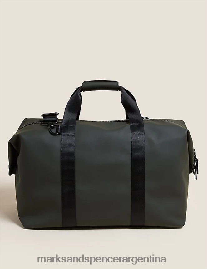 Marks & Spencer hombres bolsa de fin de semana de goma accesorios caqui 46VL6806