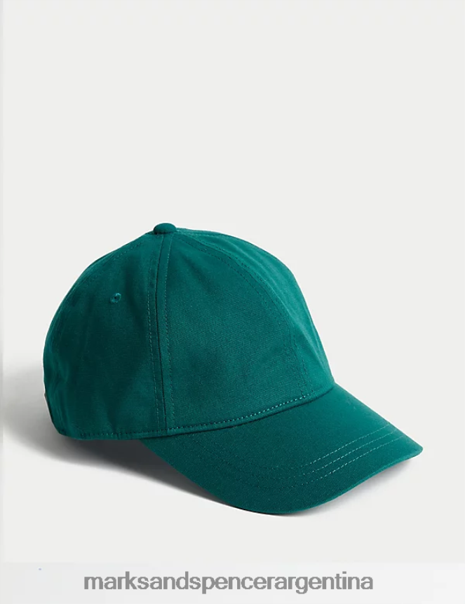 Marks & Spencer hombres gorra de beisbol accesorios verde azulado 46VL6700