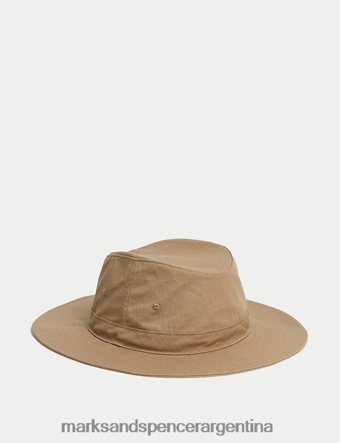 Marks & Spencer hombres sombrero de embajador con ropa de tormenta accesorios piedra 46VL5710