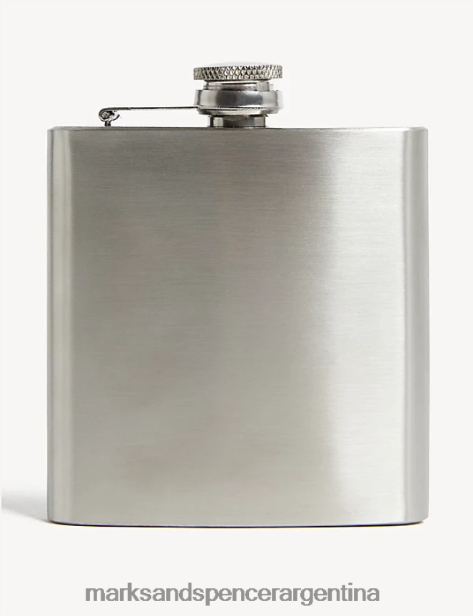 Marks & Spencer hombres petaca de acero inoxidable accesorios plata 46VL6628