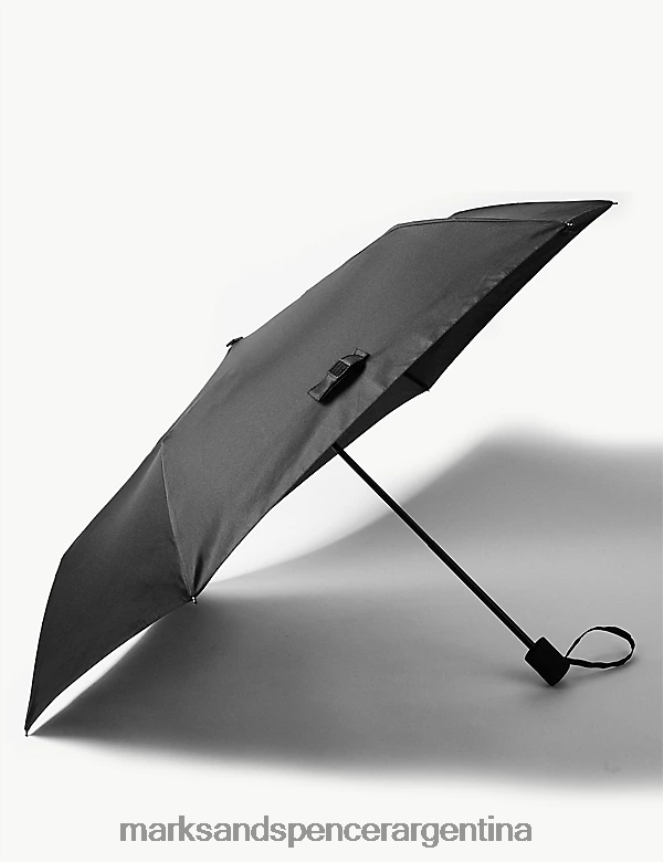 Marks & Spencer hombres Paraguas tipo maletín con ropa contra tormentas y tecnología windtech. accesorios negro 46VL6840