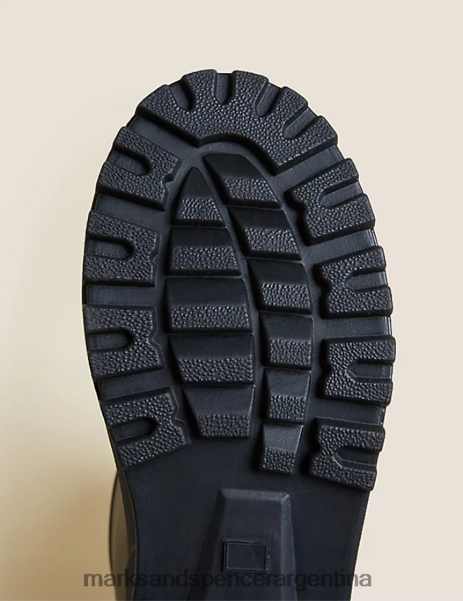 Marks & Spencer hombres botas de agua con forro polar calzado verde 46VL6922