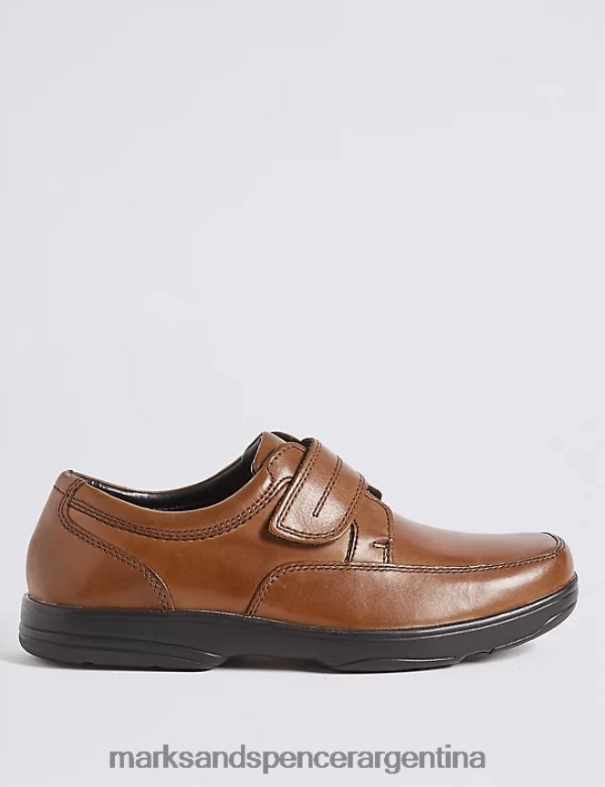 Marks & Spencer hombres zapatos airflex de piel con ajuste ancho calzado broncearse 46VL7468