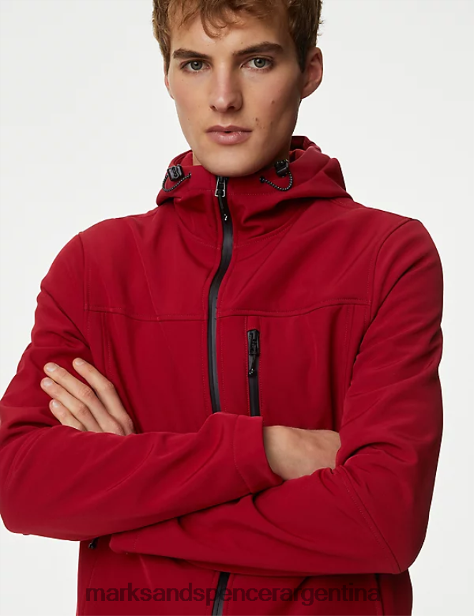 Marks & Spencer hombres anorak con forro polar y ropa de tormenta ropa rojo 46VL5042