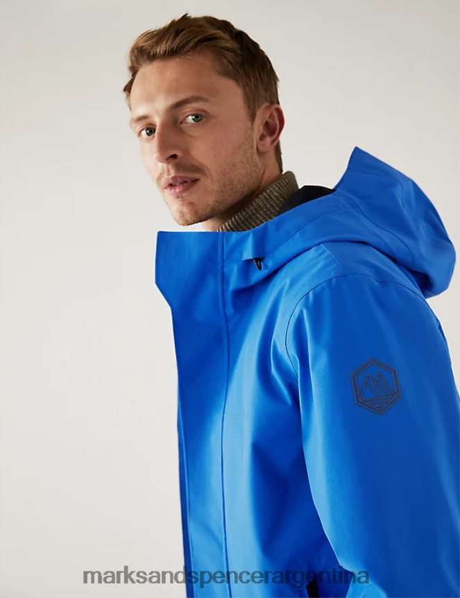 Marks & Spencer hombres anorak impermeable ropa azul 46VL7432