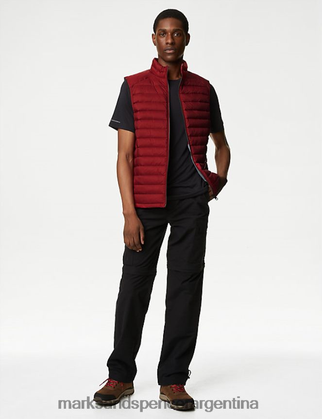 Marks & Spencer hombres chaleco de plumas y plumón con ropa de tormenta ropa rojo 46VL6018