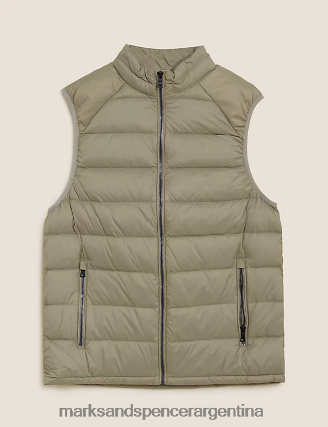 Marks & Spencer hombres chaleco de plumas y plumón ropa piedra 46VL6952