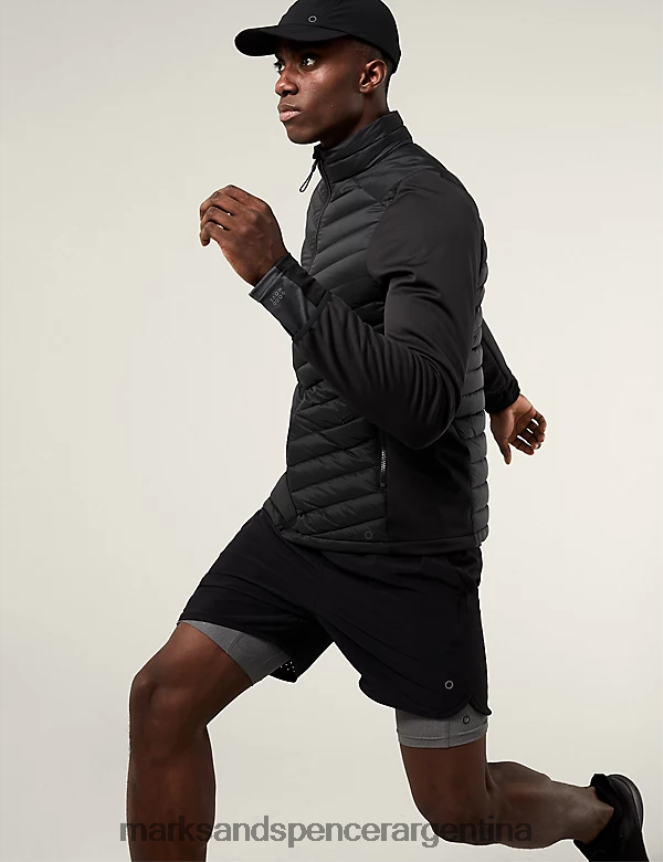 Marks & Spencer hombres chaqueta acolchada con ropa de tormenta ropa negro 46VL5648