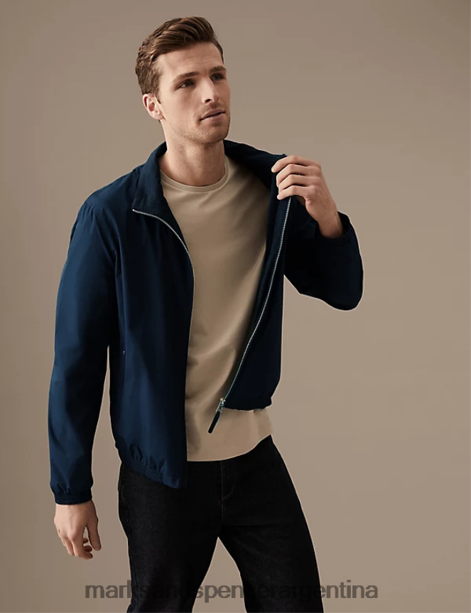 Marks & Spencer hombres chaqueta bomber con ropa de tormenta ropa Armada 46VL6154