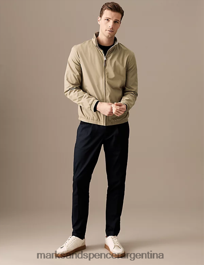 Marks & Spencer hombres chaqueta bomber con ropa de tormenta ropa caramelo 46VL5780