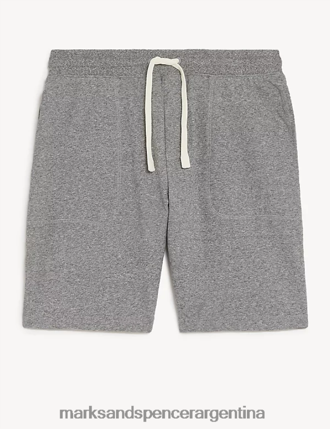 Marks & Spencer hombres shorts de punto con cordones ropa marga gris 46VL5114