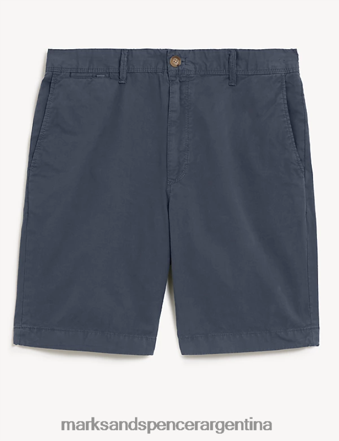 Marks & Spencer hombres shorts de puro algodón con cintura semielástica ropa Armada 46VL6802
