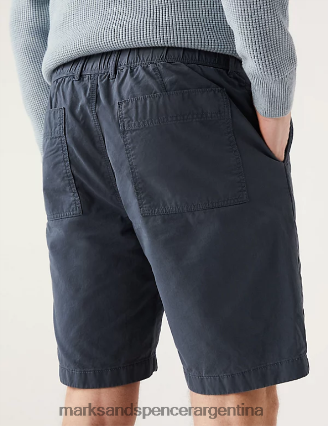 Marks & Spencer hombres shorts de puro algodón con cintura semielástica ropa Armada 46VL6802