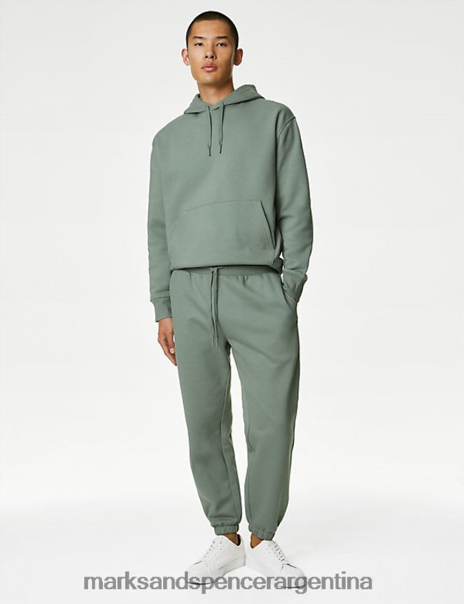 Marks & Spencer hombres joggers extragrandes con rico algodón ropa sabio 46VL7168
