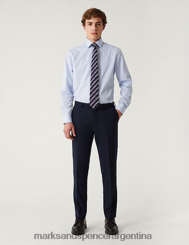 Marks & Spencer hombres lo último en pantalones de traje regular fit ropa Armada 46VL6378