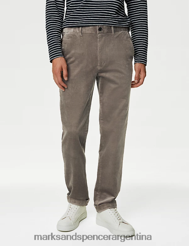 Marks & Spencer hombres pantalones elásticos de pana regular fit ropa lunar 46VL6490