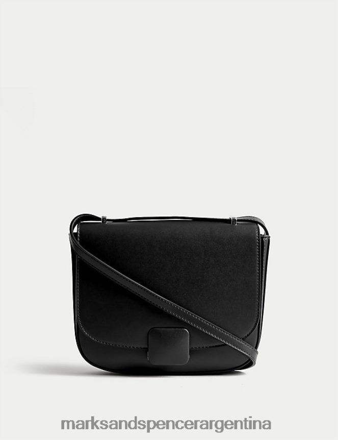 Marks & Spencer mujer bolso bandolera de piel sintética accesorios chocolate 46VL1756