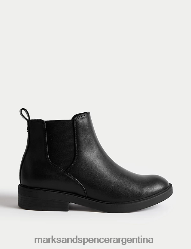 Marks & Spencer mujer botas planas chelsea calzado negro 46VL2522