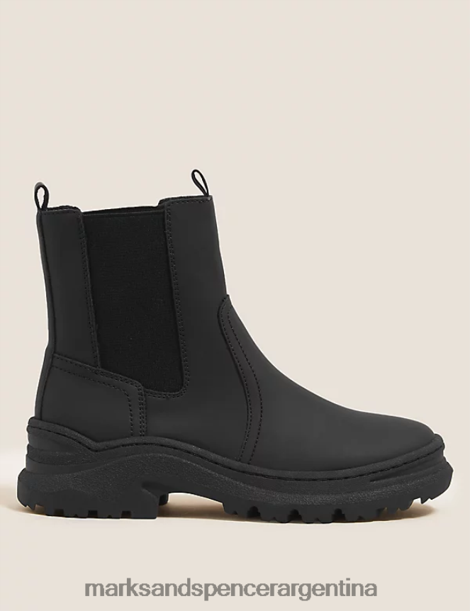 Marks & Spencer mujer botines chelsea gruesos calzado negro 46VL1582