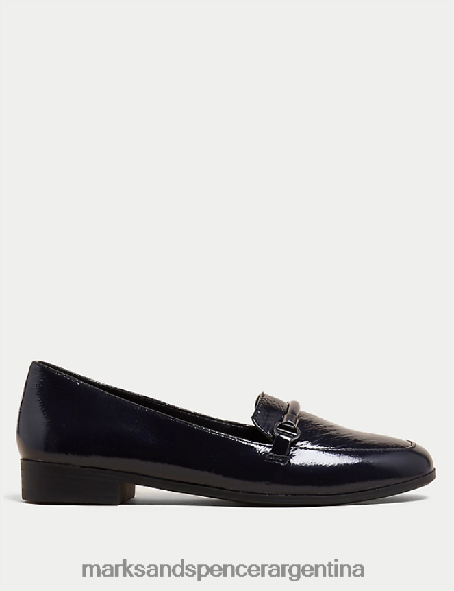 Marks & Spencer mujer mocasines planos de piel calzado Armada 46VL1338