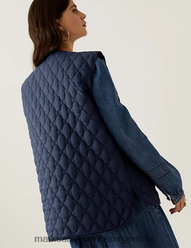 Marks & Spencer mujer chaleco acolchado ropa Armada 46VL2422