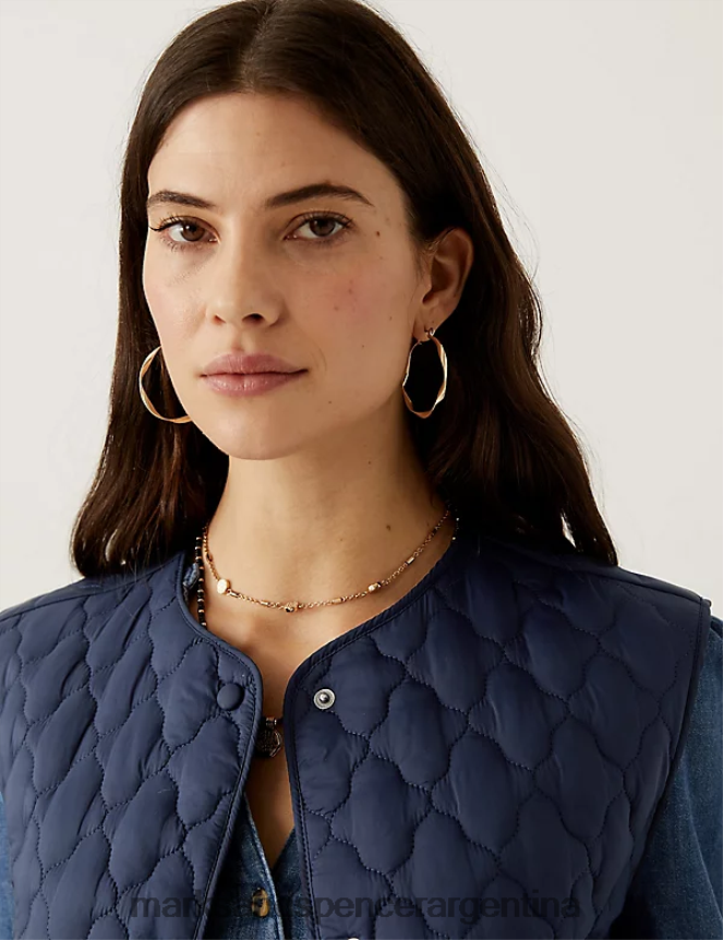 Marks & Spencer mujer chaleco acolchado ropa Armada 46VL2422