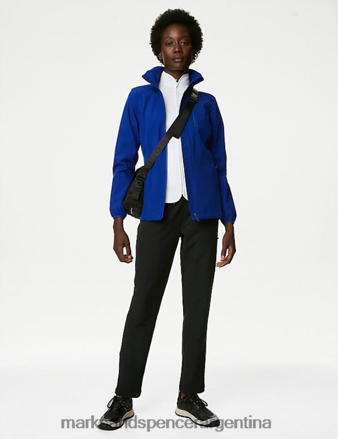 Marks & Spencer mujer chaqueta con capucha y cremallera ultra stormwear ropa cobalto 46VL3302