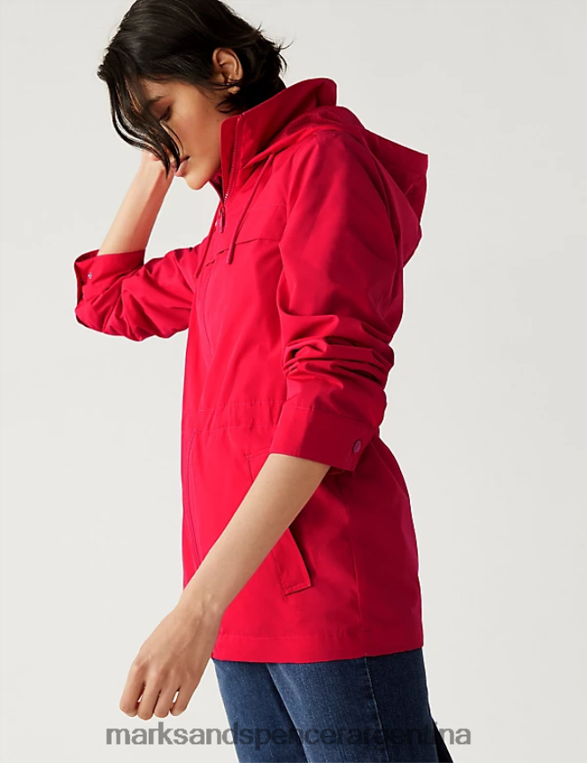 Marks & Spencer mujer parka con capucha y capucha ropa negro 46VL3076