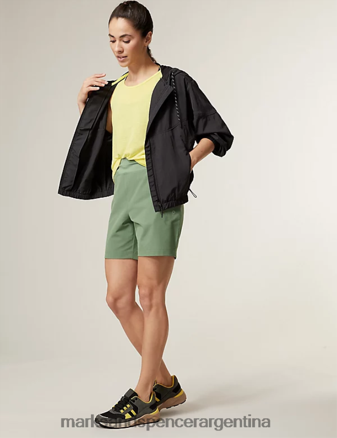 Marks & Spencer mujer pantalones cortos de trekking relajados ropa sabio brillante 46VL3140