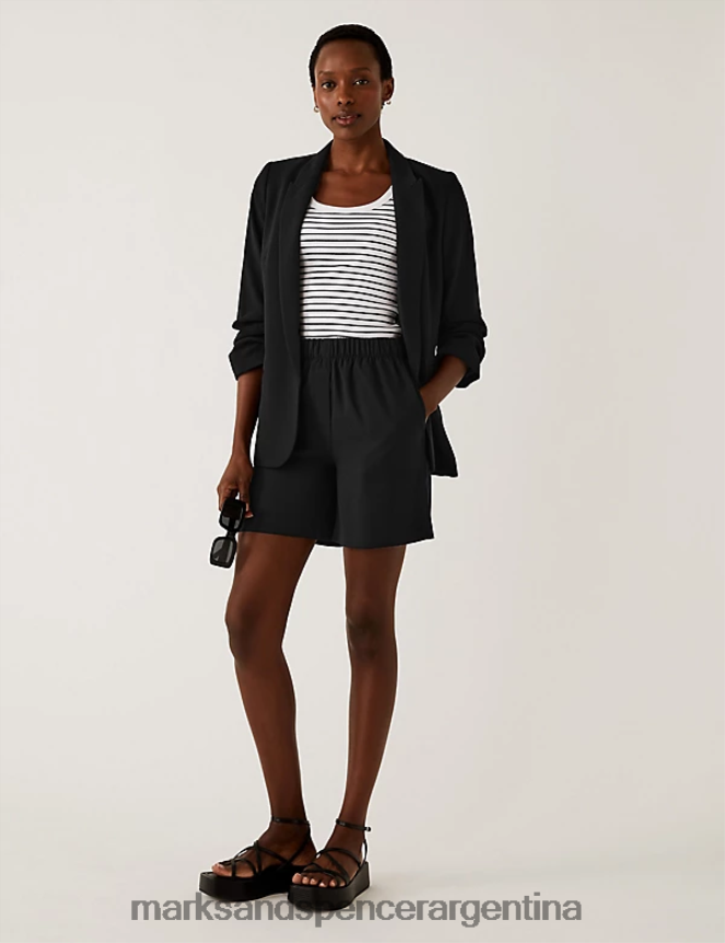 Marks & Spencer mujer shorts a la cintura ropa negro 46VL2508