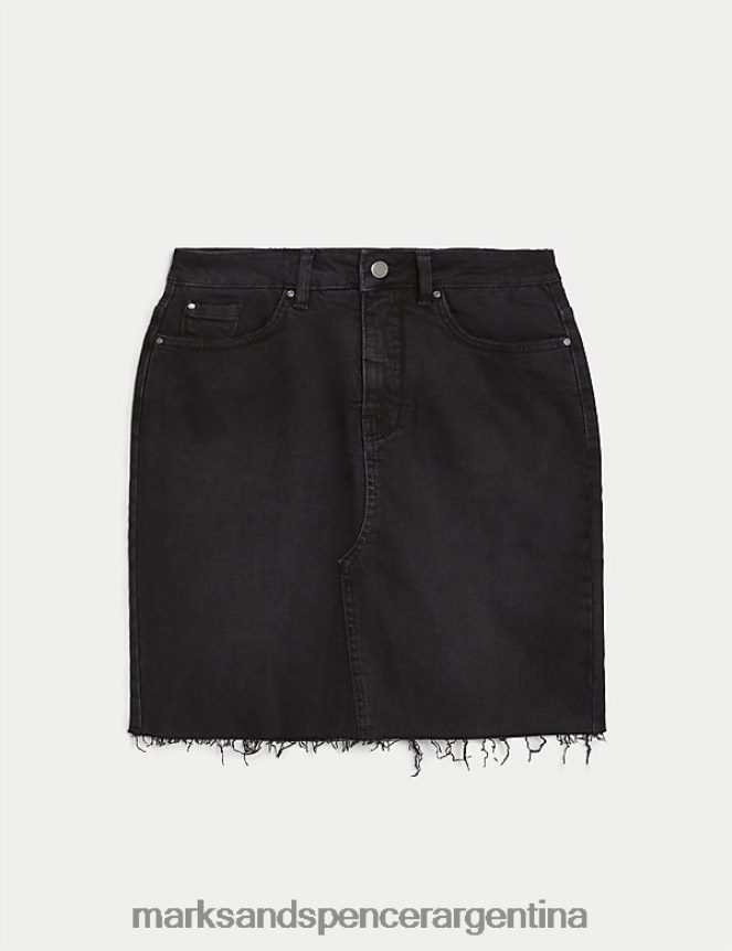 Marks & Spencer mujer minifalda vaquera ropa negro 46VL602