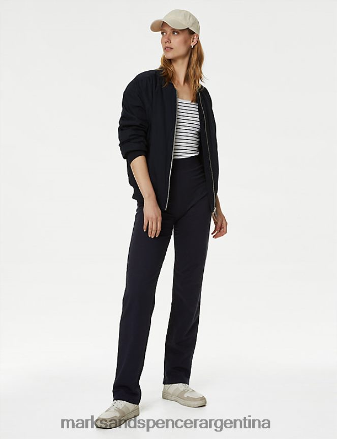 Marks & Spencer mujer joggers con pernera recta y rico en algodón ropa Armada 46VL942