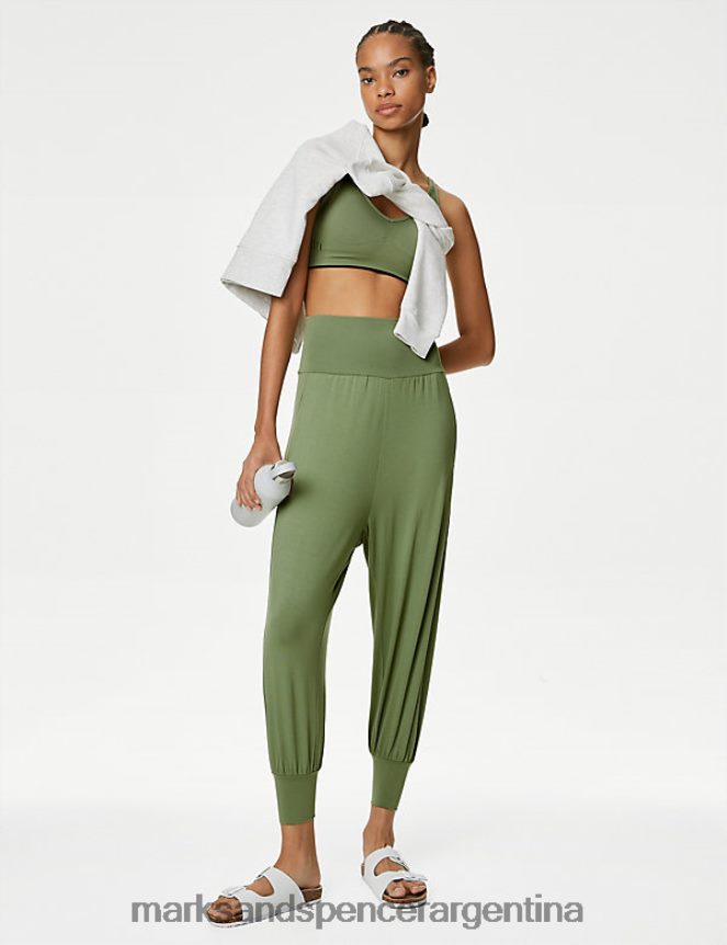 Marks & Spencer mujer joggers de yoga estilo harén de talle alto ropa sabio brillante 46VL2334