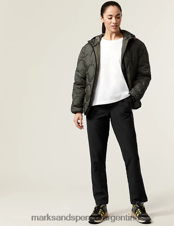 Marks & Spencer mujer pantalones para caminar de pierna recta ropa negro 46VL3018