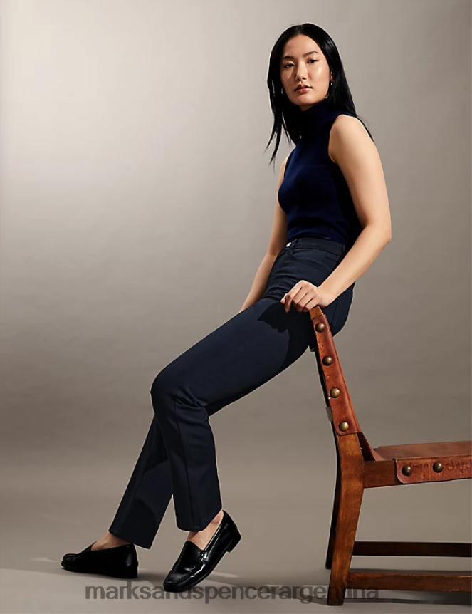 Marks & Spencer mujer pantalones rectos con 5 bolsillos ropa Armada 46VL2518