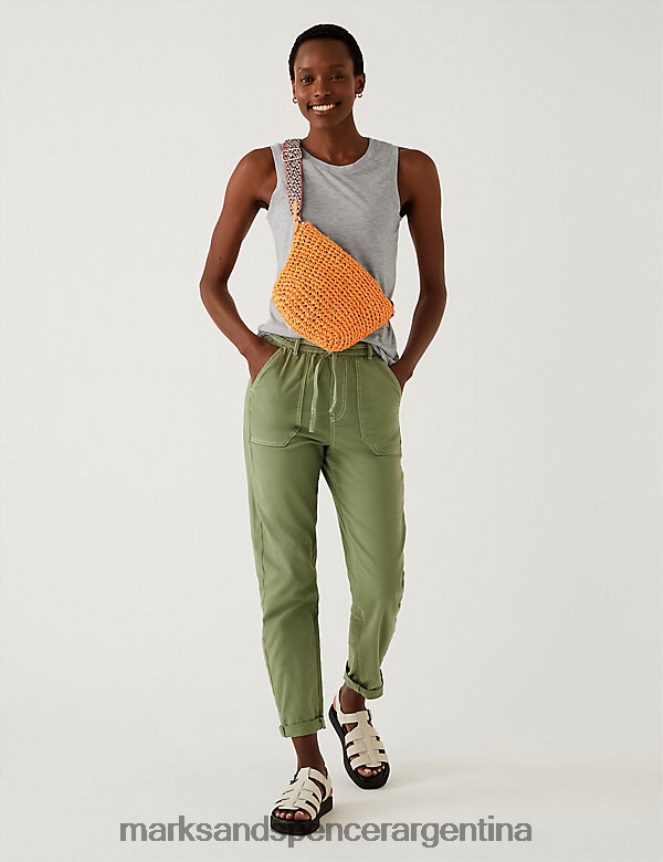 Marks & Spencer mujer top sin mangas relajado ropa marga gris 46VL1750