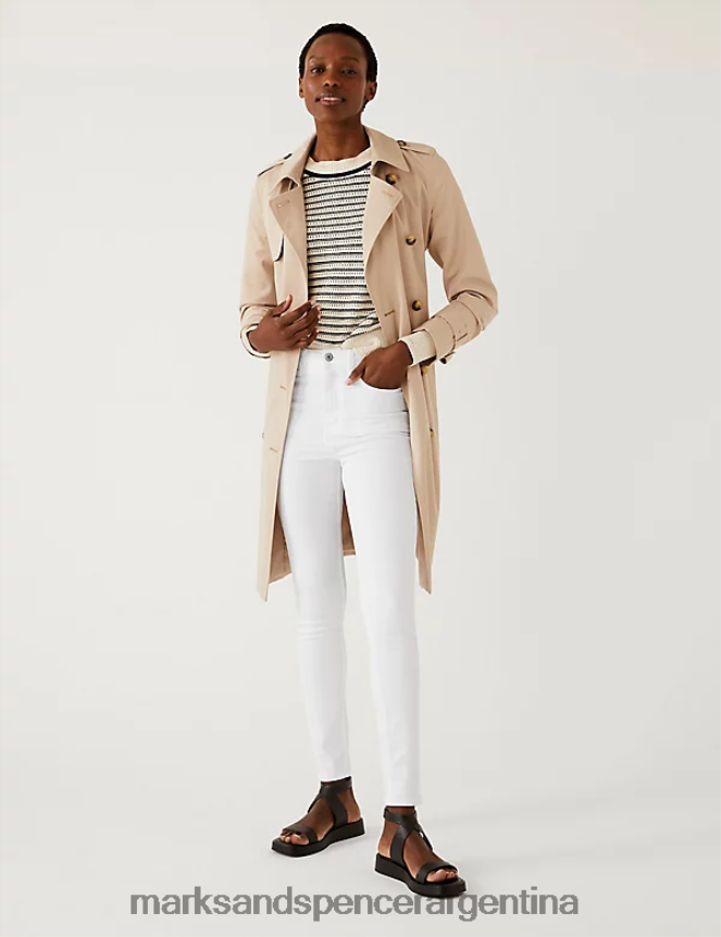 Marks & Spencer mujer jeans ajustados de talle alto muy suaves ivy ropa blanco suave 46VL786