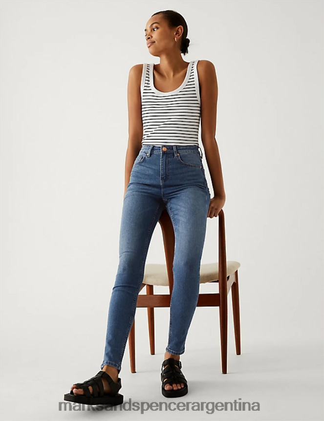 Marks & Spencer mujer jeans ajustados hiedra ropa índigo medio 46VL3102