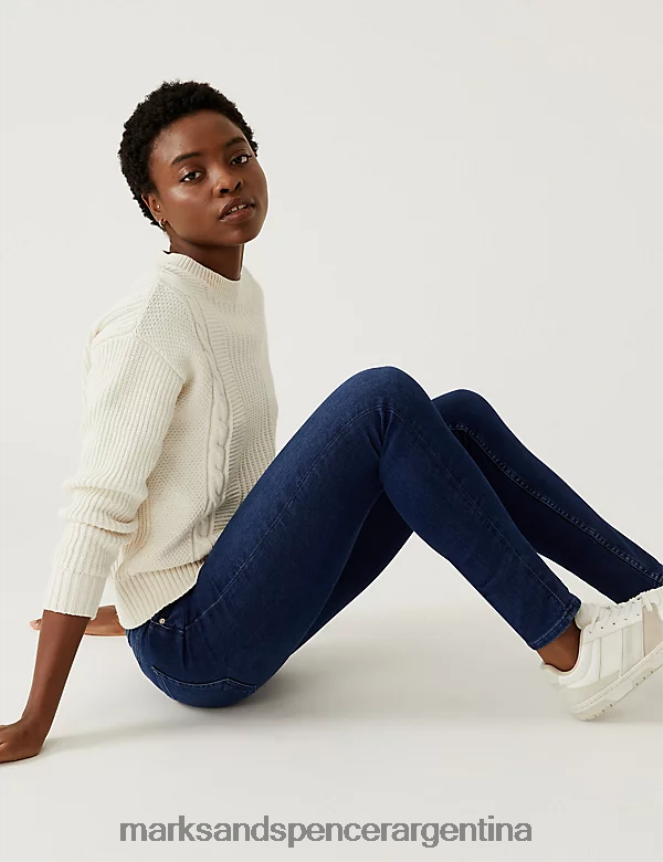 Marks & Spencer mujer jeans ajustados hiedra ropa índigo oscuro 46VL3412