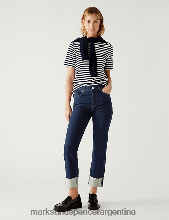 Marks & Spencer mujer jeans tobilleros slim ropa índigo 46VL1676