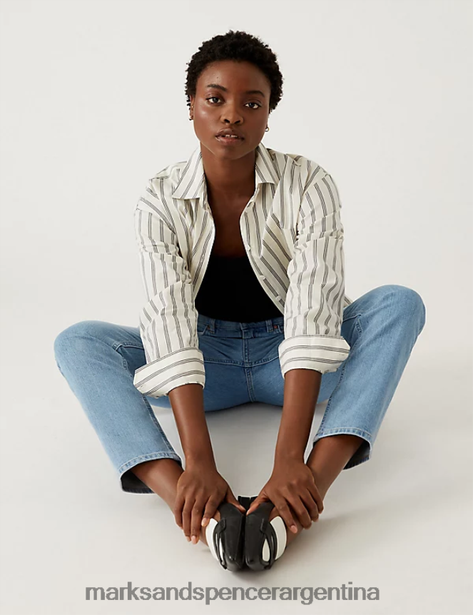 Marks & Spencer mujer jeans tobilleros slim ropa índigo claro 46VL2002