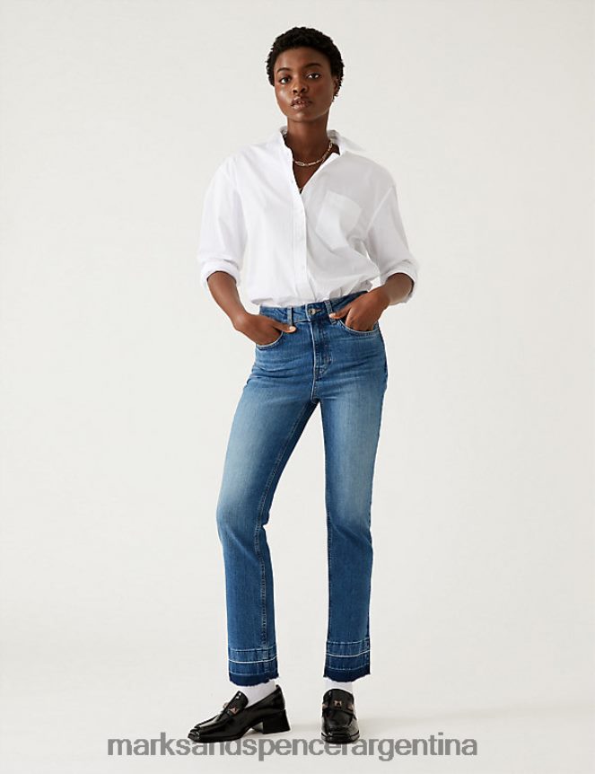 Marks & Spencer mujer jeans tobilleros slim ropa índigo medio 46VL2000